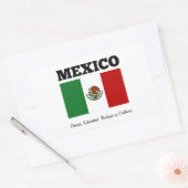 Vlag van Mexico Rechthoekige Sticker (Envelop)