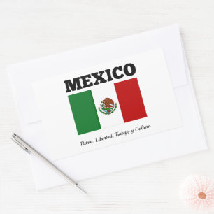 Vlag van Mexico Rechthoekige Sticker
