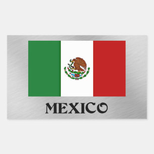 Vlag van Mexico Rechthoekige Sticker
