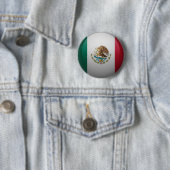 vlag van Mexico Ronde Button 5,7 Cm (In situ)