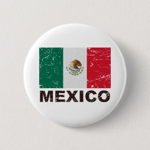 vlag van Mexico Ronde Button 5,7 Cm