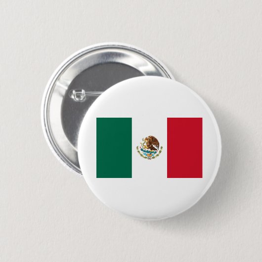 Vlag van Mexico Ronde Button 5,7 Cm (Voorkant /achterkant)