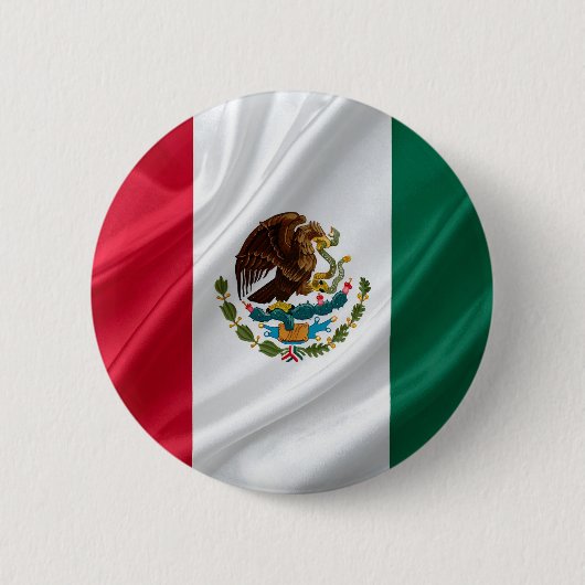 Vlag van Mexico Ronde Button 5,7 Cm (Voorkant)