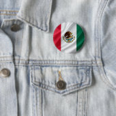 Vlag van Mexico Ronde Button 5,7 Cm (In situ)