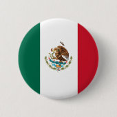 Vlag van Mexico Ronde Button 5,7 Cm (Voorkant)