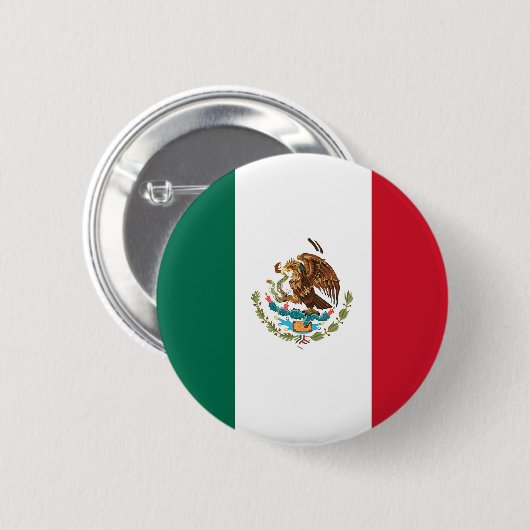 Vlag van Mexico Ronde Button 5,7 Cm (Voorkant /achterkant)