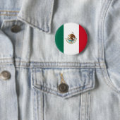Vlag van Mexico Ronde Button 5,7 Cm (In situ)
