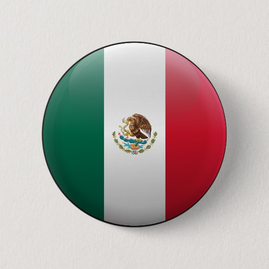 Vlag van Mexico Ronde Button 5,7 Cm (Voorkant)