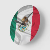 Vlag van Mexico Ronde Klok (Hoek)