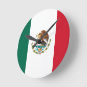 Vlag van Mexico Ronde Klok (Hoek)