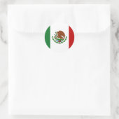 Vlag van Mexico Ronde Sticker (Tas)