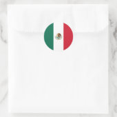 Vlag van Mexico Ronde Sticker (Tas)