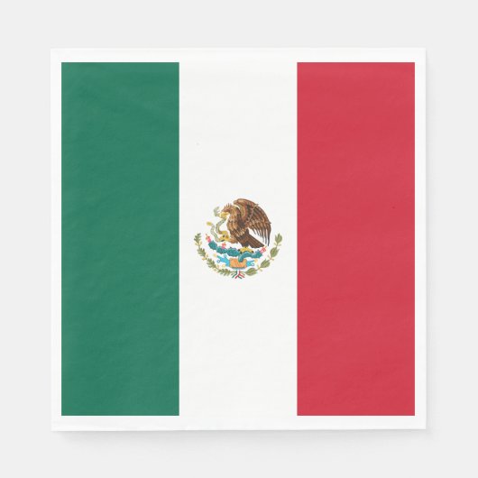 Vlag van Mexico Servet (Voorkant)
