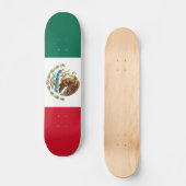 Vlag van Mexico Skateboard (Voorkant)