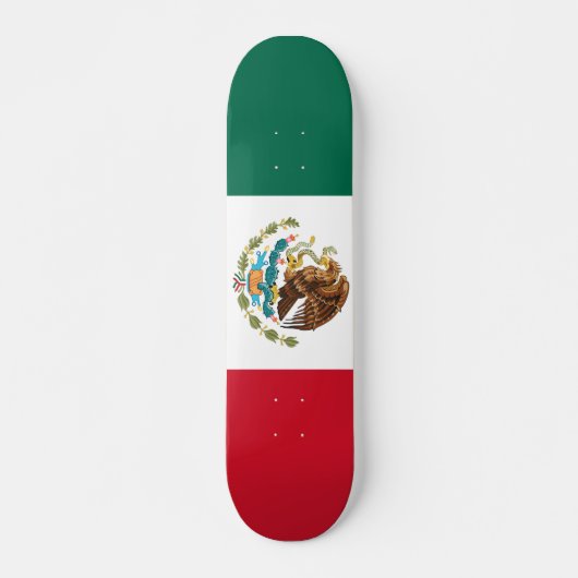 Vlag van Mexico Skateboard (Voorkant)
