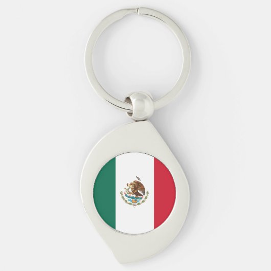 Vlag van Mexico Sleutelhanger (Voorkant)
