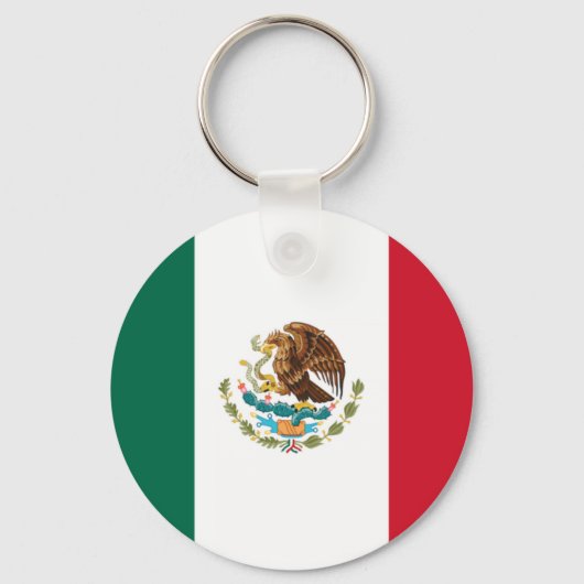 Vlag van Mexico Sleutelhanger (Voorkant)