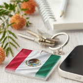 Vlag van Mexico Sleutelhanger (Voorkant Rechts)