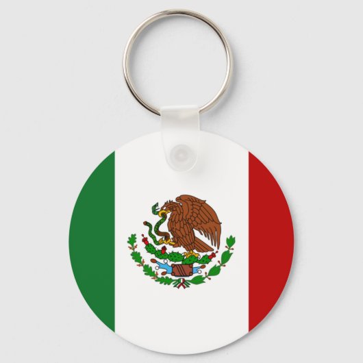 Vlag van Mexico Sleutelhanger (Voorkant)