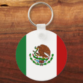Vlag van Mexico Sleutelhanger (Voorkant)