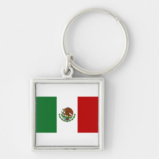 Vlag van Mexico Sleutelhanger (Voorkant)