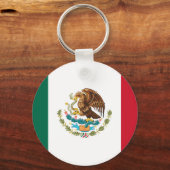 Vlag van Mexico Sleutelhanger (Achterkant)