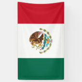 Vlag van Mexico Spandoek (Verticaal)