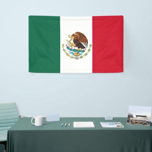 Vlag van Mexico Spandoek (Beurs)