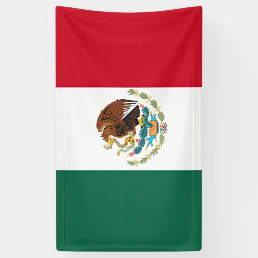 Vlag van Mexico Spandoek (Verticaal)
