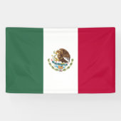 Vlag van Mexico Spandoek (Horizontaal)