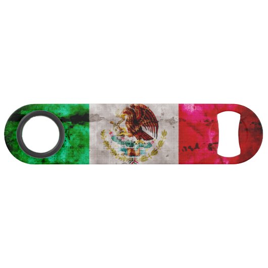 vlag van Mexico Speed Flessenopener (Voorkant (Horizontaal))