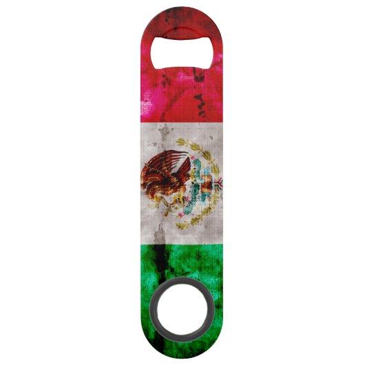  vlag van Mexico Speed Flessenopener (Achterkant)