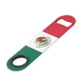 Vlag van Mexico Speed Flessenopener (Voorkant Gekanteld)