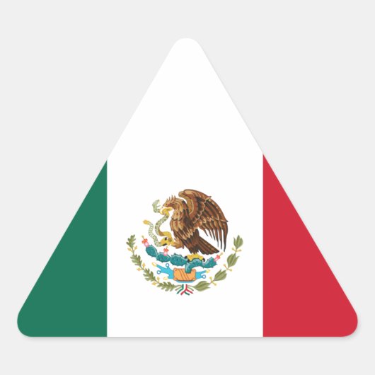 Vlag van Mexico Sticker (Voorkant)