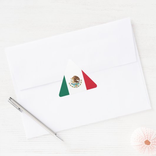 Vlag van Mexico Sticker (Envelop)