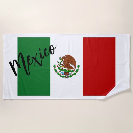 Vlag van Mexico Strandlaken (Voorkant)