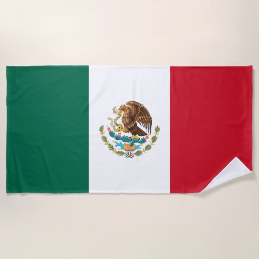 Vlag van Mexico Strandlaken (Voorkant)