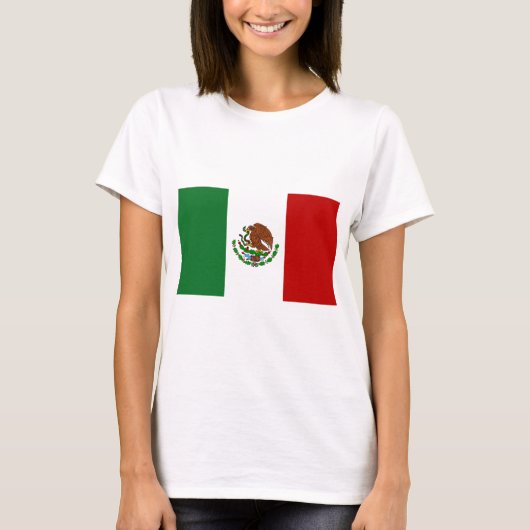Vlag van Mexico T-shirt (Voorkant)