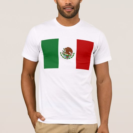 Vlag van Mexico T-shirt (Voorkant)