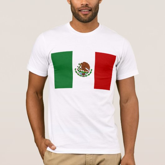Vlag van Mexico T-shirt (Voorkant)
