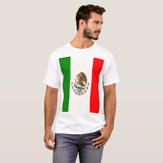Vlag van Mexico T-shirt (Voorkant volledig)