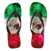 vlag van Mexico Teenslippers (Voetbed)
