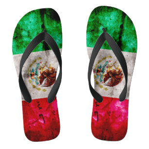  vlag van Mexico Teenslippers