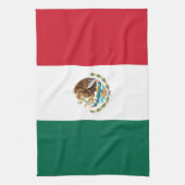 Vlag van Mexico Theedoek (Verticaal)