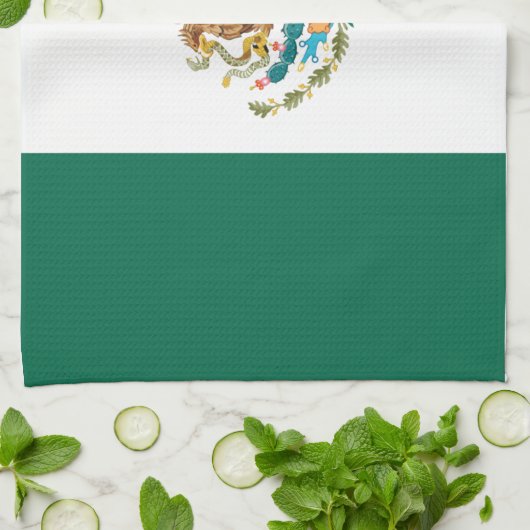Vlag van Mexico Theedoek (Gevouwen)