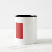 Vlag van Mexico Tweekleurige Koffiemok (Center)