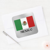 Vlag van Mexico Vierkante Sticker (Envelop)