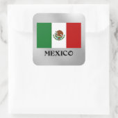 Vlag van Mexico Vierkante Sticker (Tas)