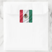 Vlag van Mexico Vierkante Sticker (Tas)