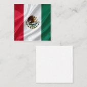 Vlag van Mexico Vierkante Visitekaartje (Voorkant / Achterkant)